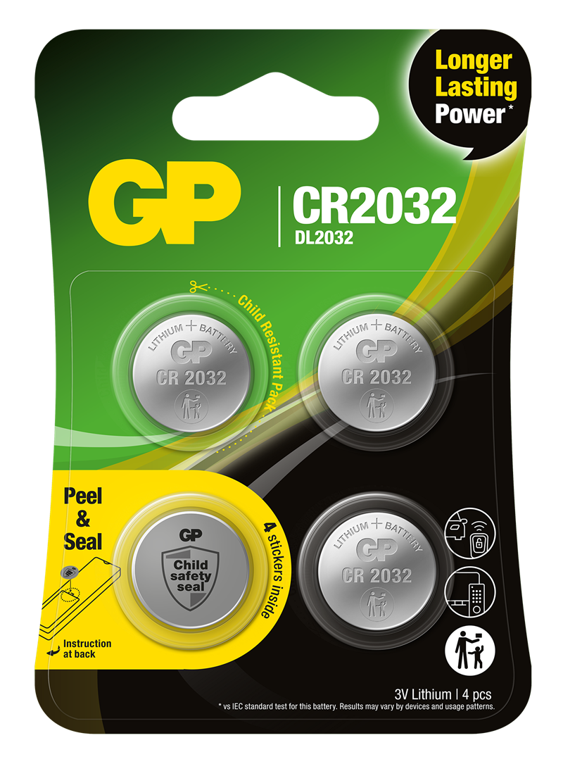 GP Batteries 4-pack Samsung Galaxy SmartTag 2 Batterier CR2032