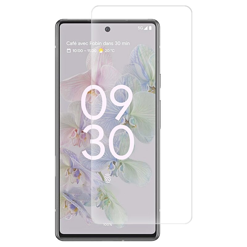 Google Pixel 6a Skärmskydd i härdat glas - Tunt skärmskydd i tåligt härdat glas
