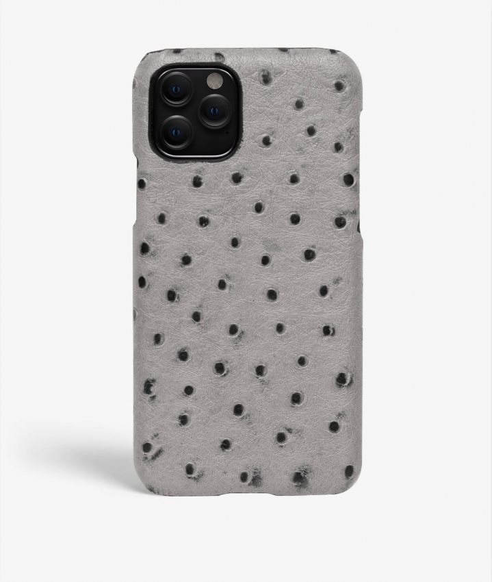 The Case Factory iPhone 11 Pro Skal Ostrich Grå