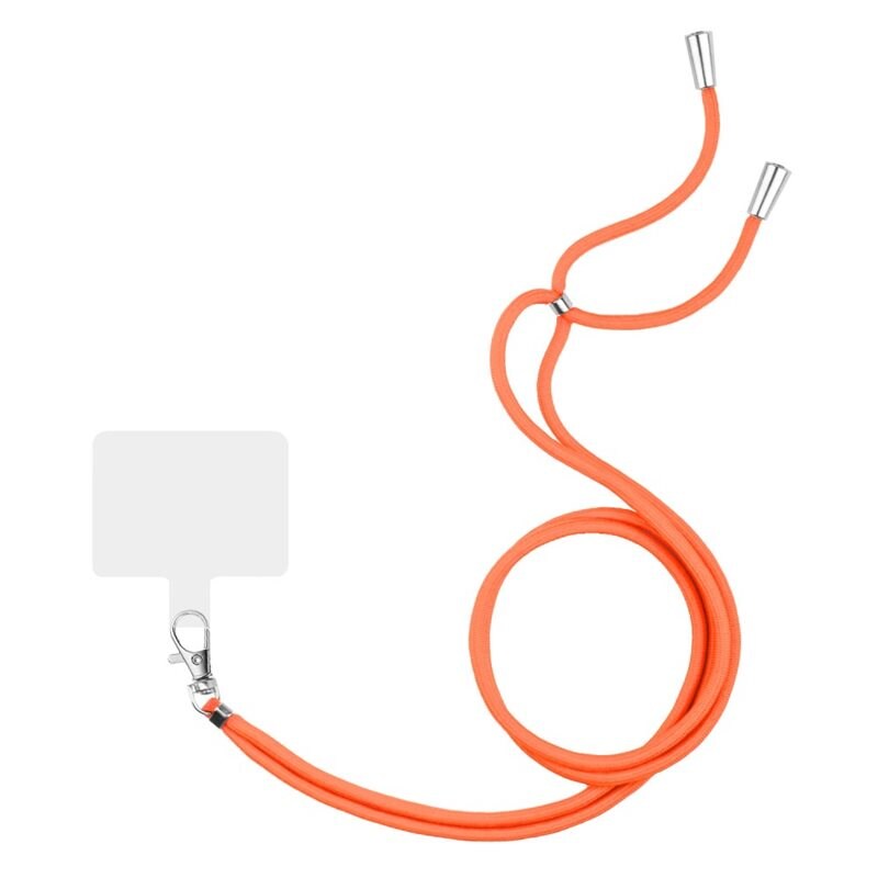 Bärrem för telefon, orange - Lång bärrem för mobilskal