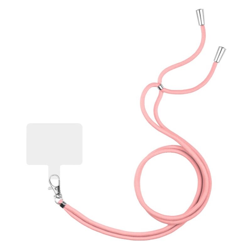 Bärrem för telefon, rosa - Lång bärrem för mobilskal