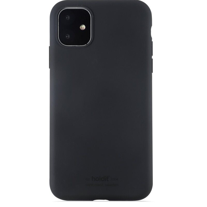 Holdit iPhone Xr Silicone Case, Black - Trendigt skal i färg
