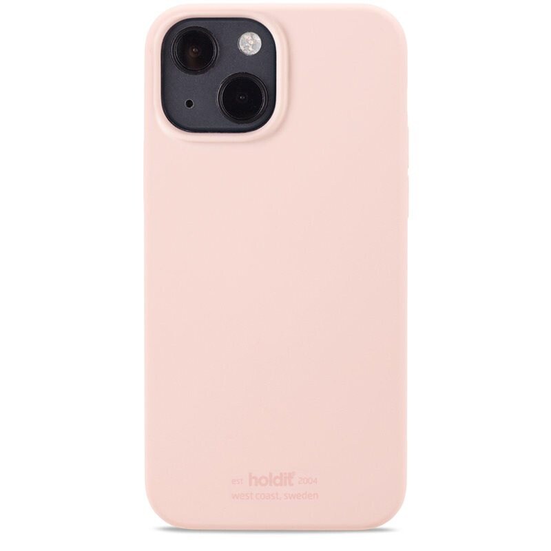 Holdit iPhone 14 Silicone Case, Blush Pink - Trendigt skal i färg