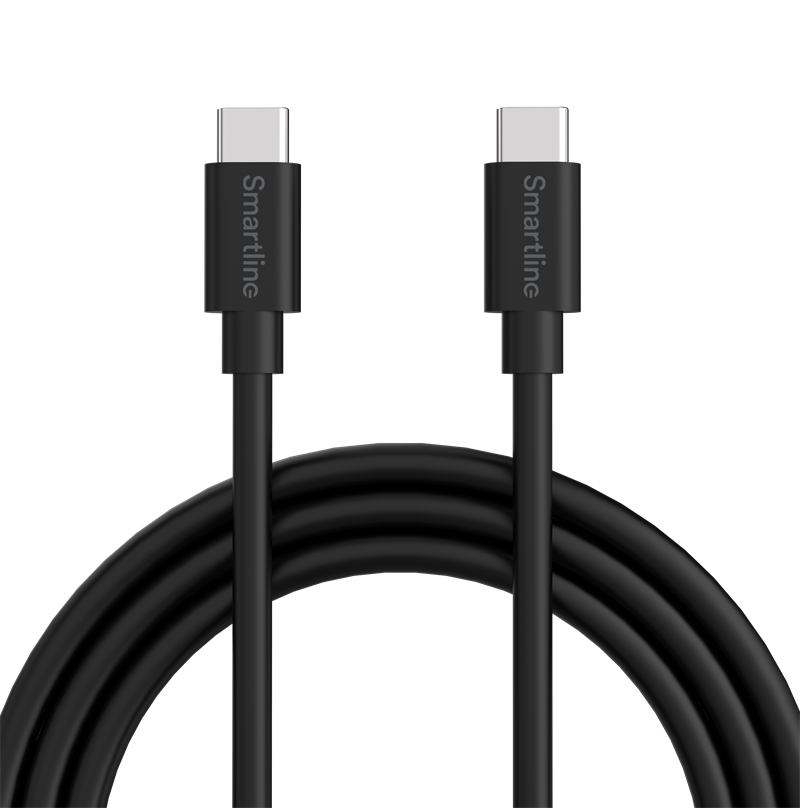 Smartline Laddningskabel 3m USB-C, svart