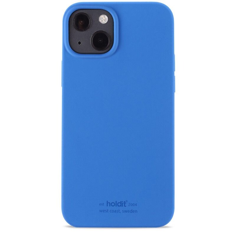 Holdit iPhone 13 Silicone Case, Sky Blue - Trendigt skal i färg