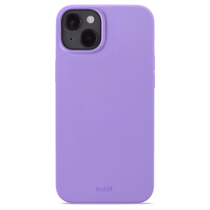 Holdit iPhone 14 Plus Silicone Case, Violet - Trendigt skal i färg