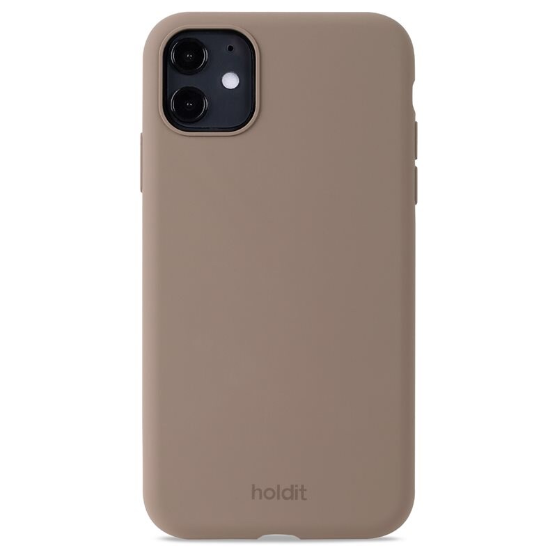 Holdit iPhone Xr Silicone Case, Mocha Brown - Trendigt skal i färg