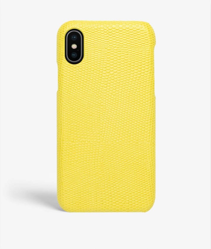 The Case Factory iPhone X/XS Skal Lizard Gul