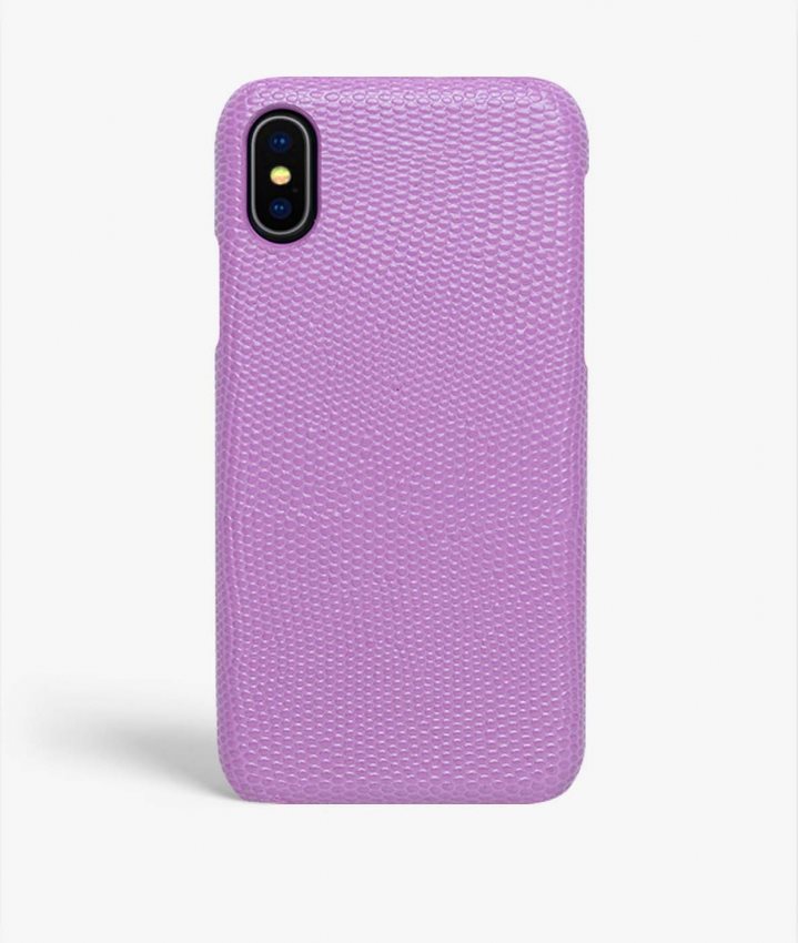 The Case Factory iPhone Xs Max Skal Lizard Violet