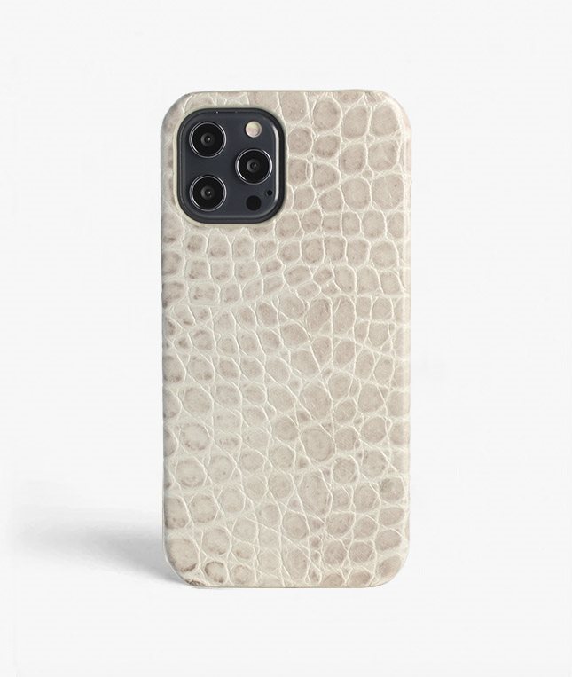 The Case Factory iPhone 12 Pro Max Skal Croco Grå