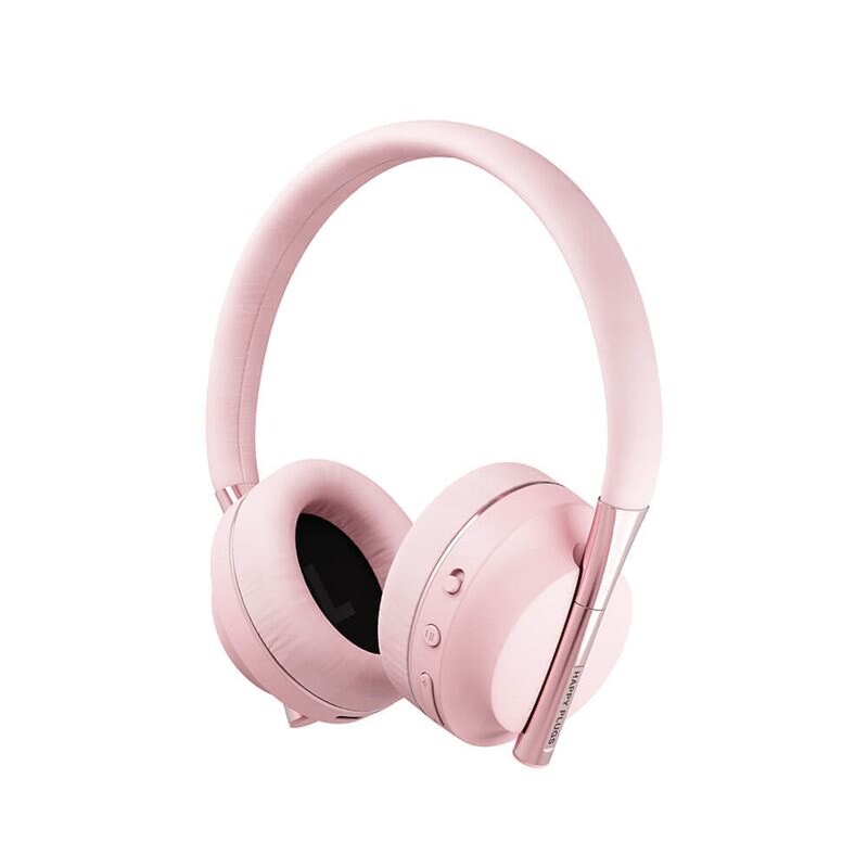 Happy Plugs Play Trådlösa Over-Ear 85dB barnhörlurar, rosa
