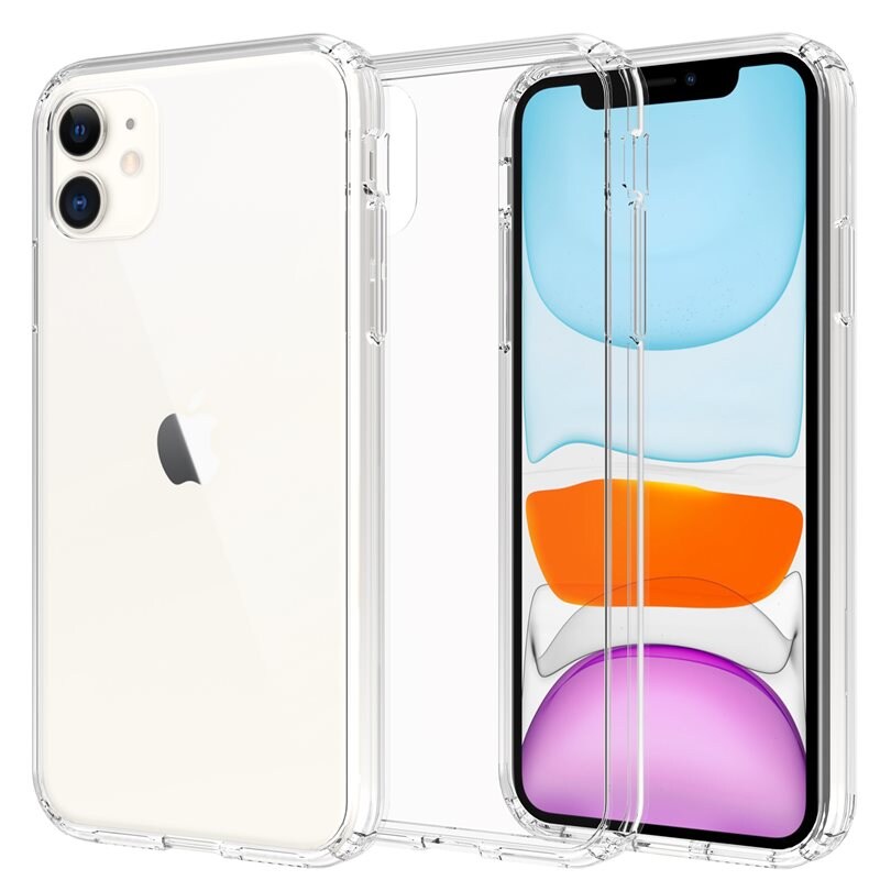 Mobique iPhone 11 Crystal Hybrid-skal, Genomskinlig - Stöttåligt mobilskal