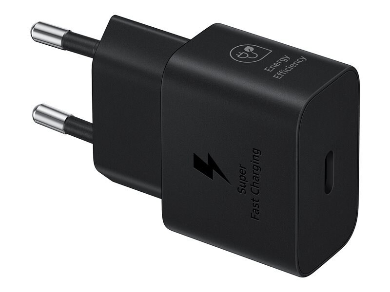 Samsung Väggladdare USB-C Fast Charge PD 25W, svart - Ladda snabbt och smidigt