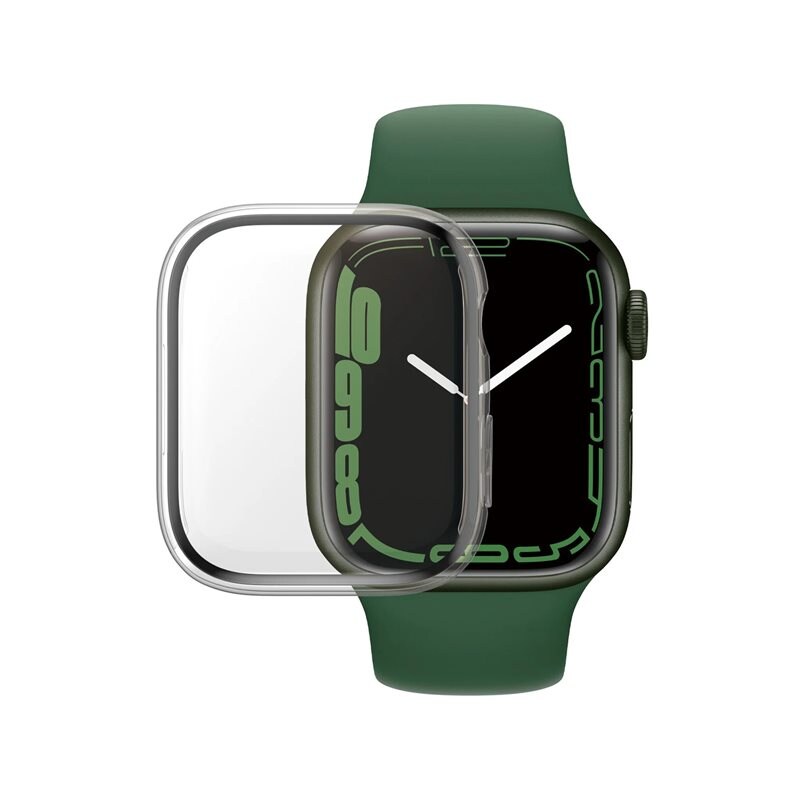PanzerGlass Apple Watch 41mm Series 7 Heltäckande skal med skärmskydd, transparent - Heltäckande skal - Enkel installation