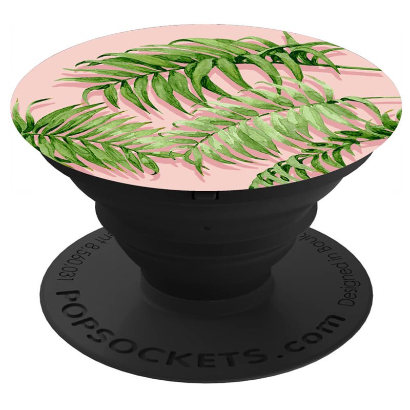 PopSockets PopGrip Mobilhållare / ställ med avtagbar top, Palm Shadows - Mobilhållare