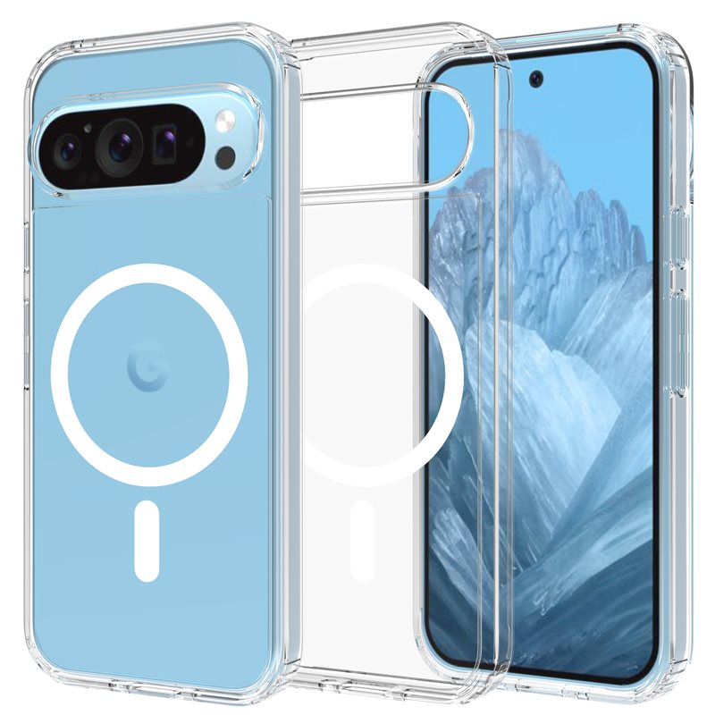 Mobique Google Pixel 9 Pro MagSafe Hybrid-skal, transparent
