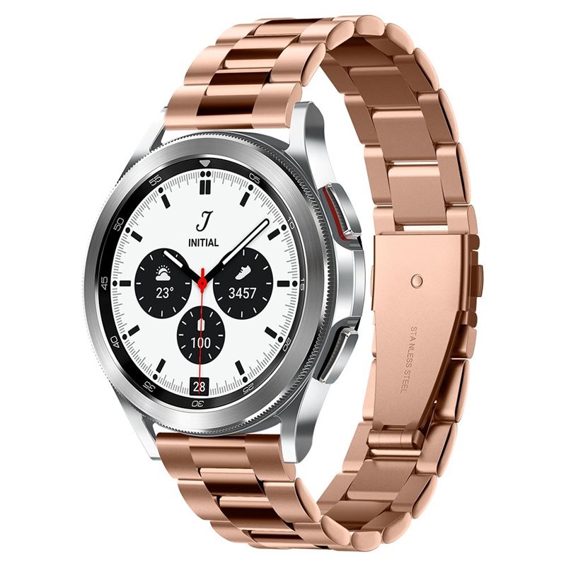 Spigen Samsung Galaxy Watch 6 Classic 47mm Metallarmband Modern Fit, roséguld - Snyggt metallarmband - Justerbar längd