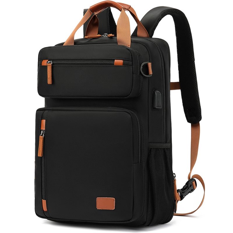 Vattenavvisande ryggsäck för 15.6" Laptop, svart