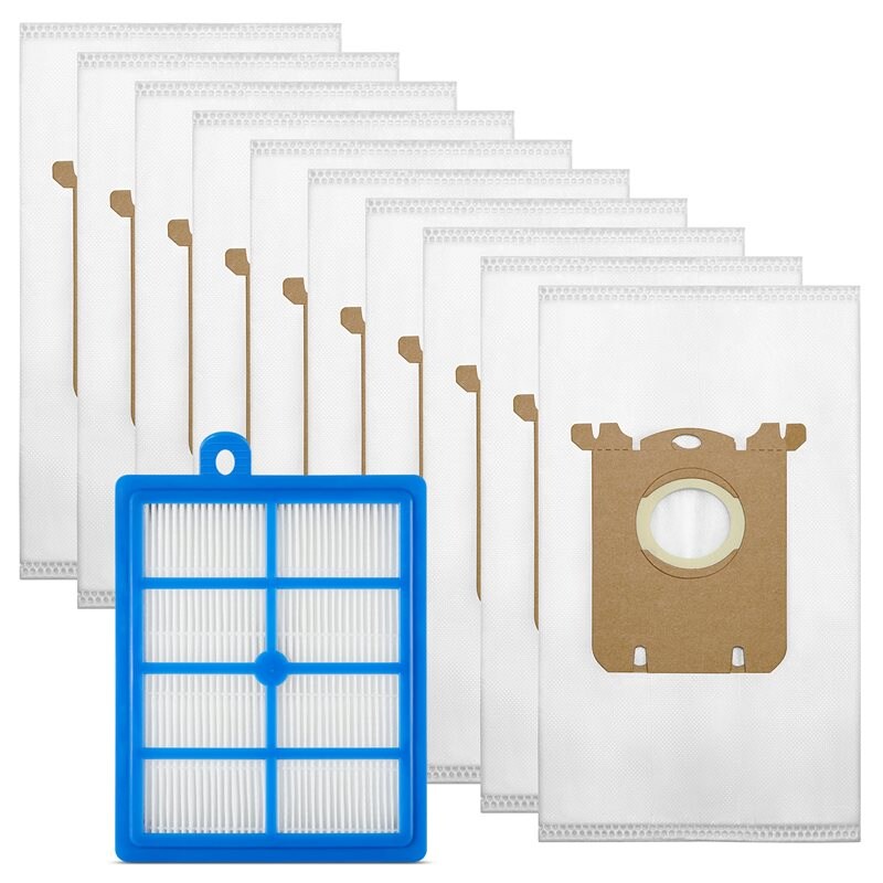 Städpaket: Dammsugarpåsar 10st + HEPA-filter Philips Performer Silent FC8780/09