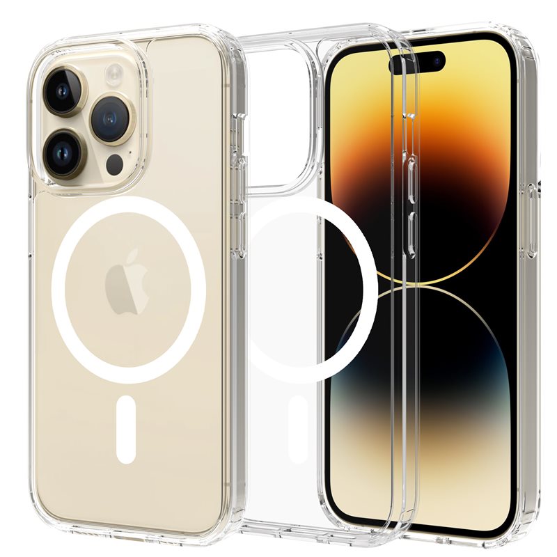 Mobique iPhone 13 Pro MagSafe Hybrid-skal, transparent