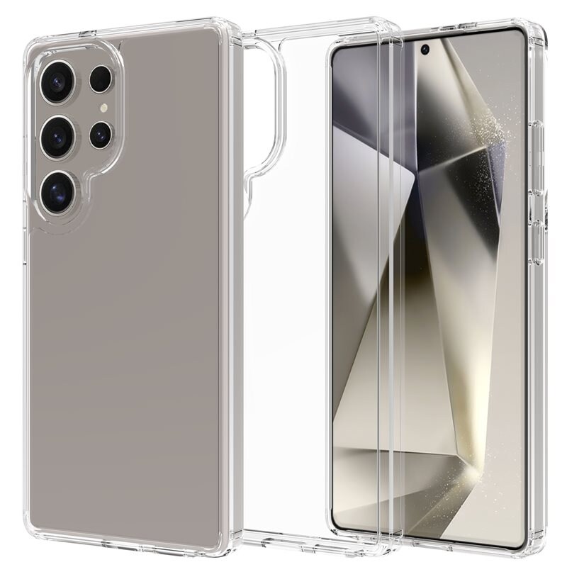 Mobique Samsung Galaxy S25 Ultra Crystal Hybrid-skal, Genomskinlig - Stöttåligt mobilskal