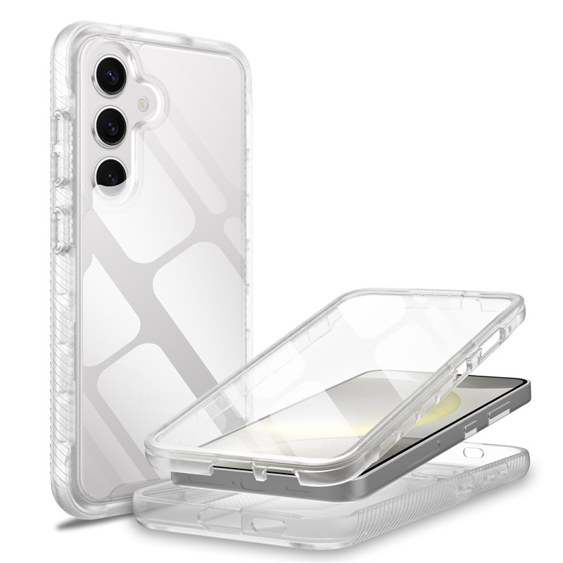 Mobique Samsung Galaxy A56 Mobilskal Full Protection, Genomskinlig - Heltäckande skal med integrerat skärmskydd