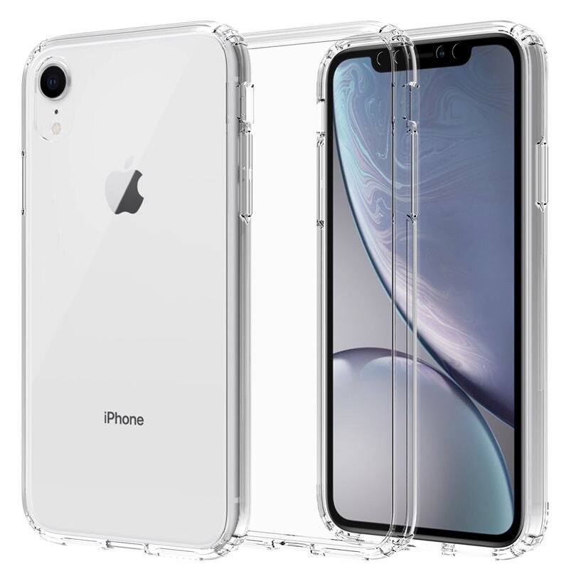 Mobique iPhone Xr Crystal Hybrid-skal, Genomskinlig - Stöttåligt mobilskal