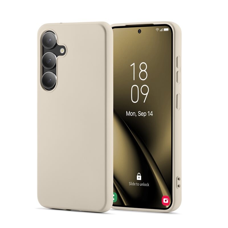 Mobique Samsung Galaxy S25 Plus Mobilskal i TPU, Beige