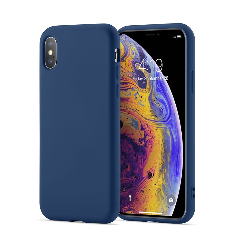 Mobique iPhone X/XS Mobilskal i TPU, Mörkblå