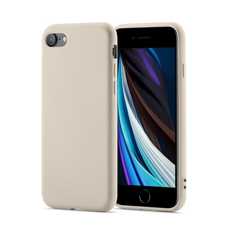 Mobique iPhone SE 2022 Mobilskal i TPU, Beige