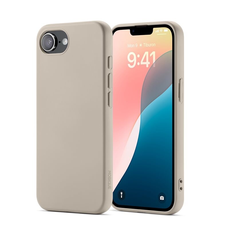 Mobique iPhone 16e Mobilskal i TPU, Beige