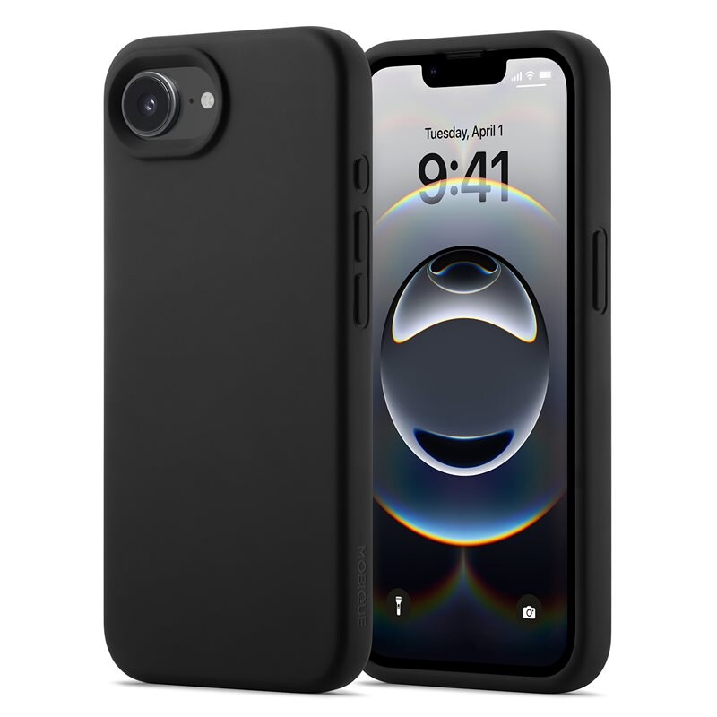 Mobique iPhone 16e Magnetiskt silikonskal, Svart