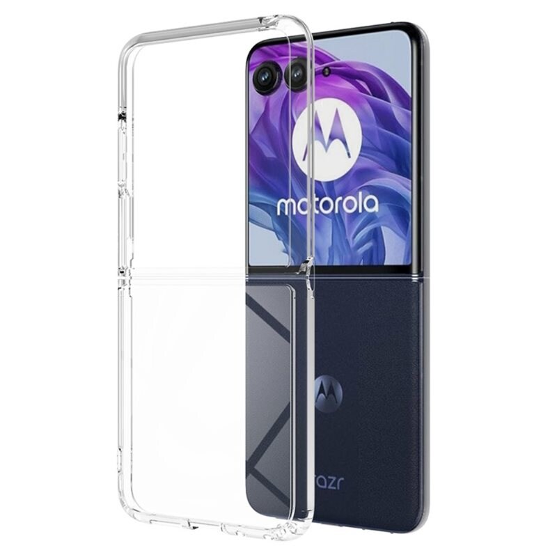tectTech Motorola Razr 50 Ultra Crystal Hybrid-skal, Genomskinlig