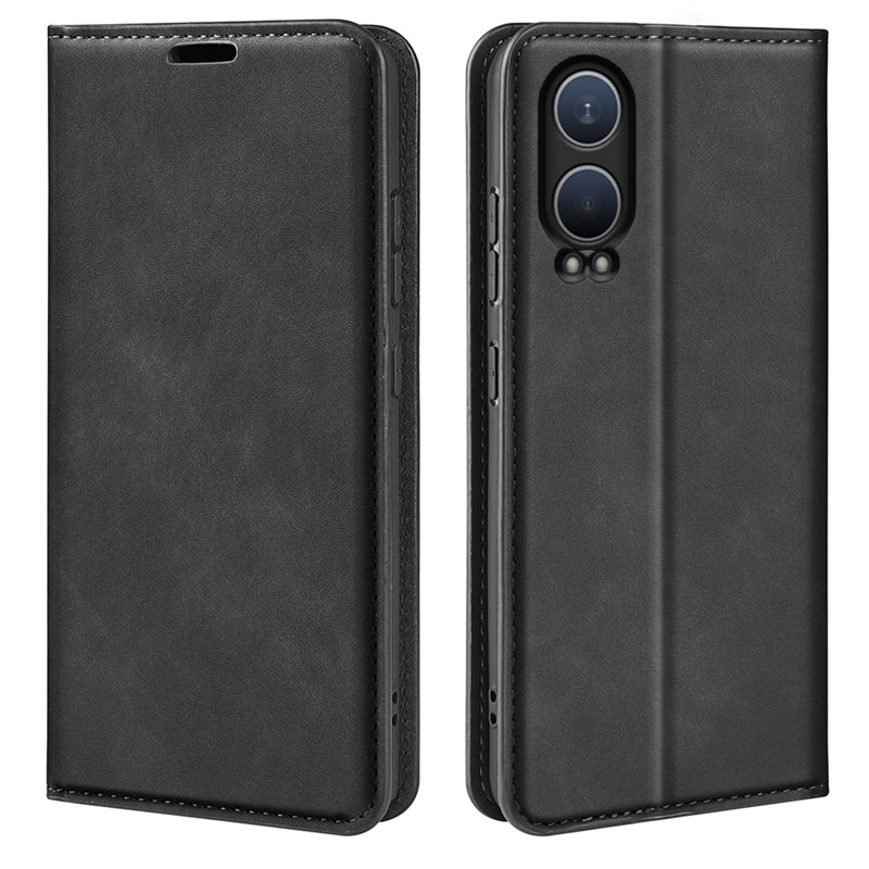 OnePlus Nord CE 4 Lite Slimmat fodral med kortfack, Svart - Plånboksfodral i slimmad design
