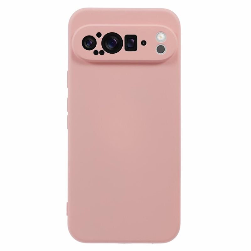 Google Pixel 9 Pro Mobilskal i TPU, Rosa - Snyggt skal med skydd för linserna