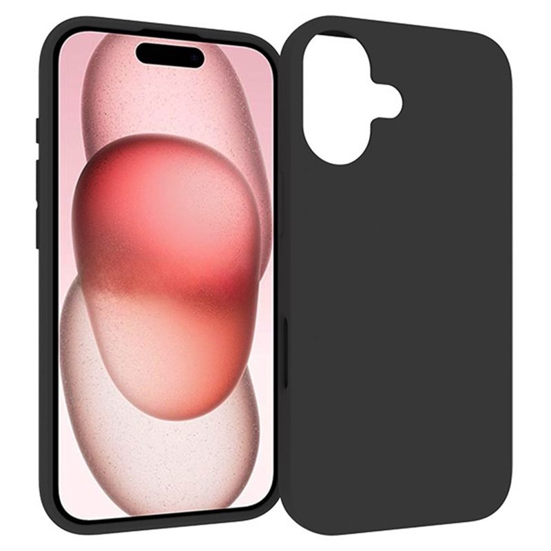 tectTech iPhone 16 Tunt TPU-skal, Svart - Prisvärt mobilskal av hög kvalitet