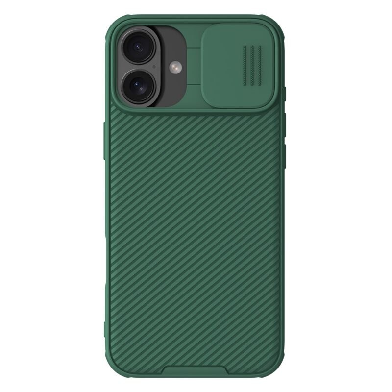 Nillkin iPhone 16 Skal med kameraskydd - CamShield, Grön - Skal med inyggt kameraskydd
