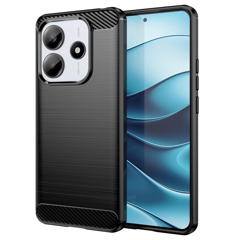 tectTech Xiaomi Redmi Note 14 5G TPU-skal Brushed, Svart - Mobilskal i snygg design