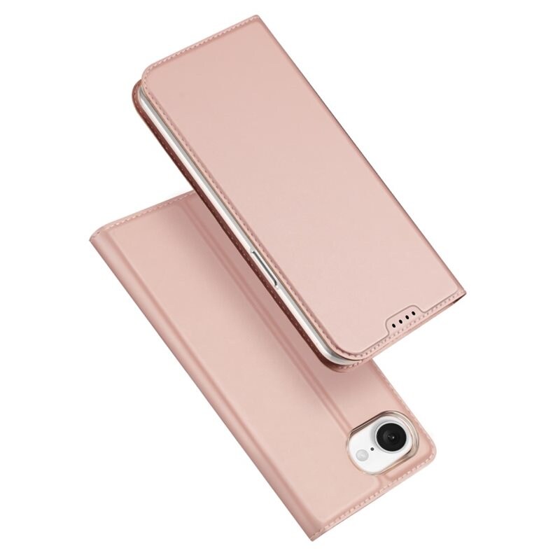 Dux Ducis iPhone 16e Slimmat mobilfodral, Roséguld - Tunt mobilfodral med korthållare