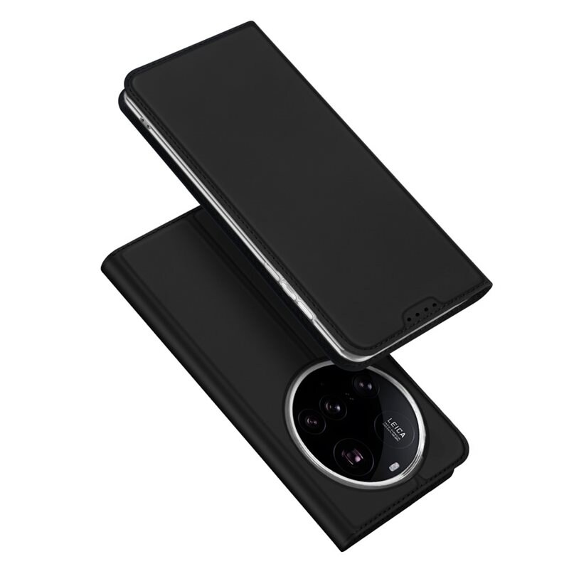 Dux Ducis Xiaomi 15 Ultra Slimmat mobilfodral, Svart - Tunt mobilfodral med korthållare