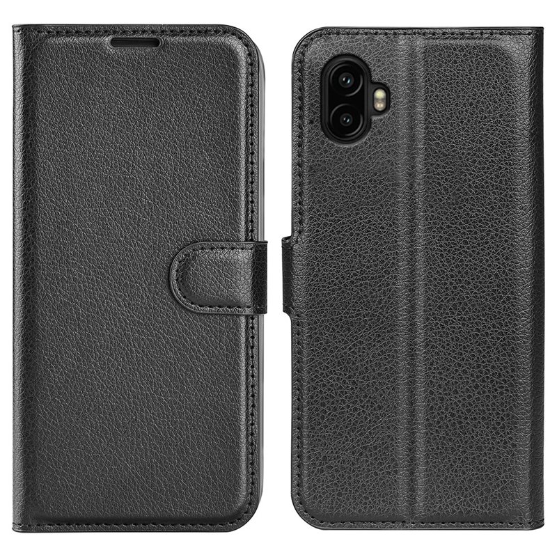 Samsung Galaxy Xcover 7 Pro Enkelt mobilfodral, Svart - Praktiskt plånboksfodral med plats för sedlar och kort