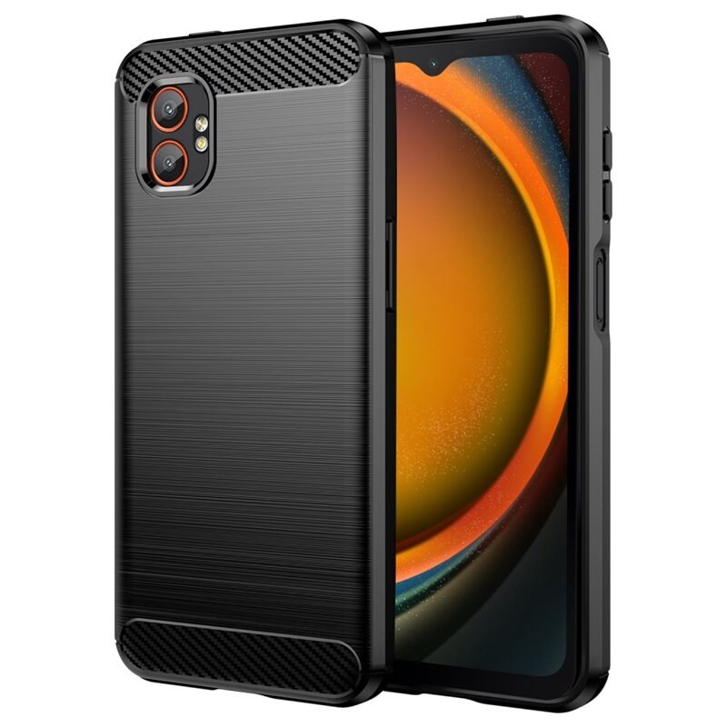 tectTech Samsung Galaxy Xcover 7 Pro TPU-skal Brushed, Svart - Mobilskal i snygg design