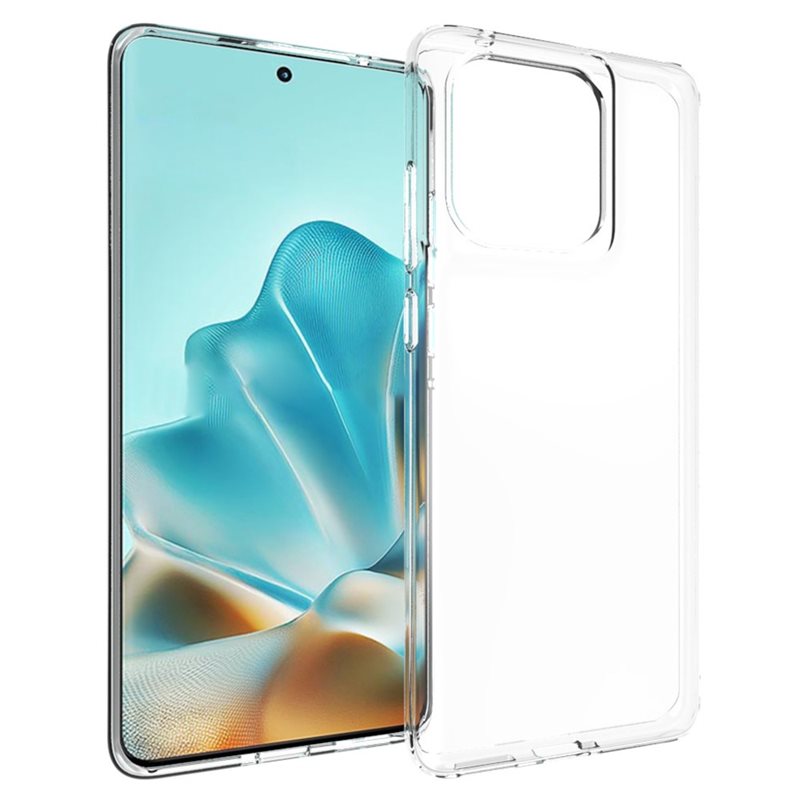 tectTech Motorola Edge 60 Fusion Tunt TPU-skal, Genomskinlig - Prisvärt mobilskal av hög kvalitet