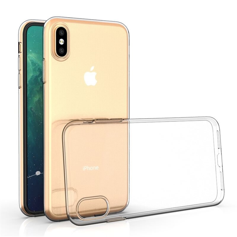 tectTech iPhone X/XS Tunt TPU-skal, Genomskinlig - Prisvärt mobilskal av hög kvalitet