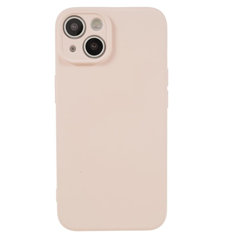 iPhone 14 Mobilskal i TPU, Rosa - Snyggt skal med skydd för linserna