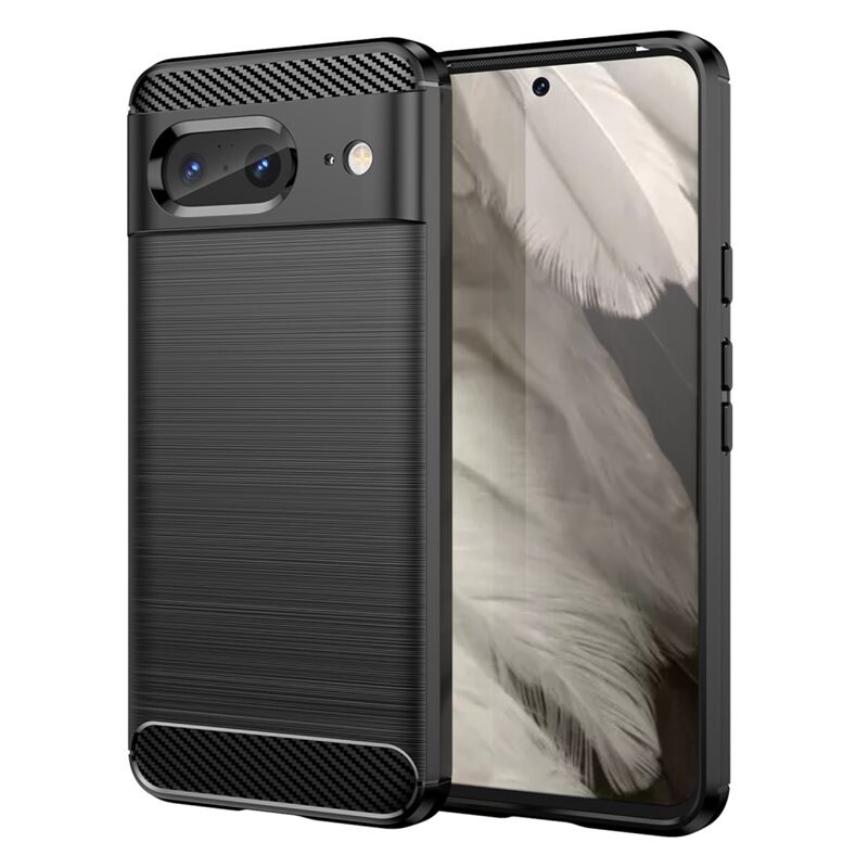 tectTech Google Pixel 8 TPU-skal Brushed, Svart - Mobilskal i snygg design