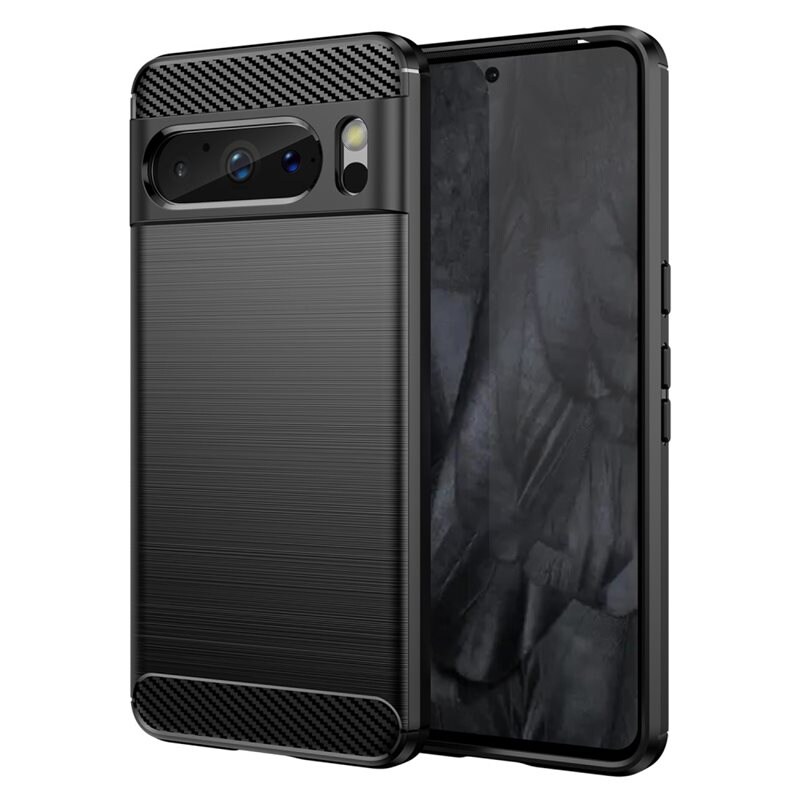 tectTech Google Pixel 8 Pro TPU-skal Brushed, Svart - Mobilskal i snygg design