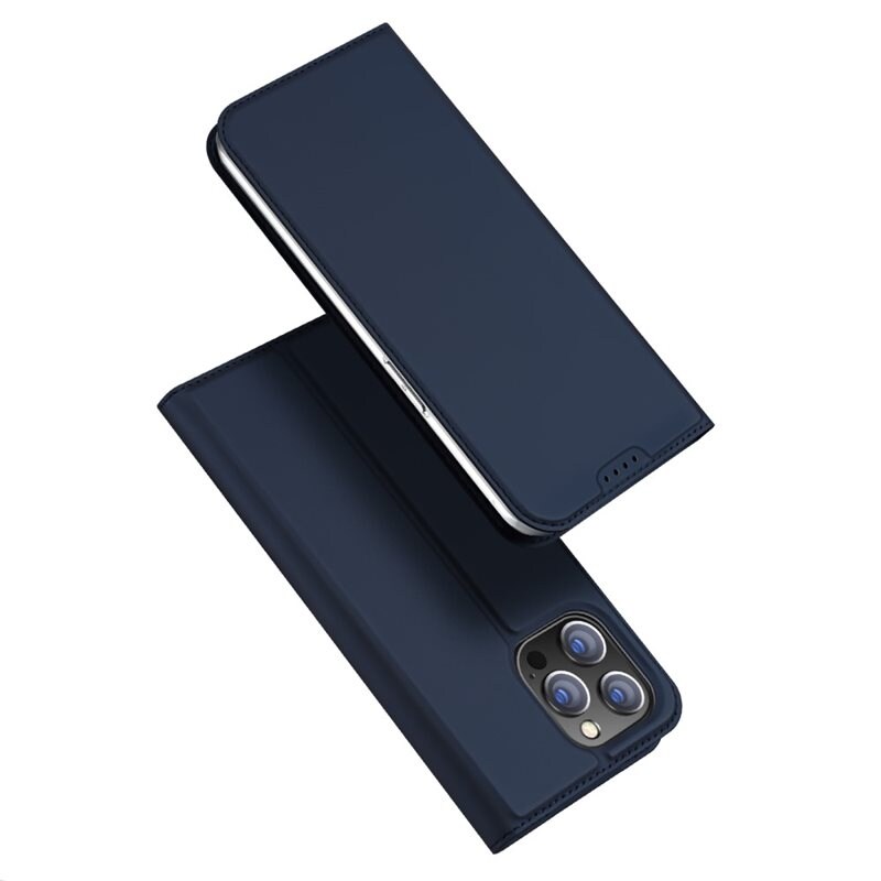 Dux Ducis iPhone 15 Pro Max Slimmat mobilfodral, Navy - Tunt mobilfodral med korthållare