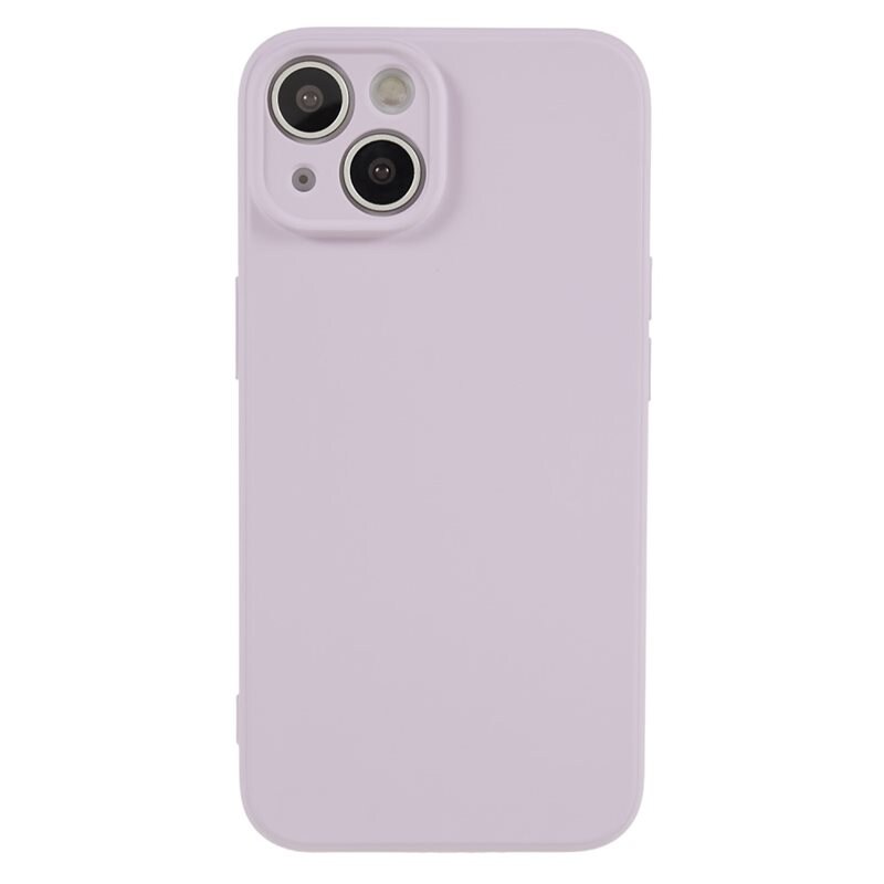 iPhone 15 Mobilskal i TPU, Lila - Snyggt skal med skydd för linserna