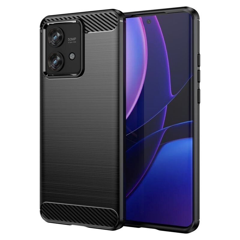 tectTech Motorola Edge 40 Neo TPU-skal Brushed, Svart - Mobilskal i snygg design